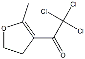 4,5-Dihydro-2-methyl-3-(trichloroacetyl)furan Struktur