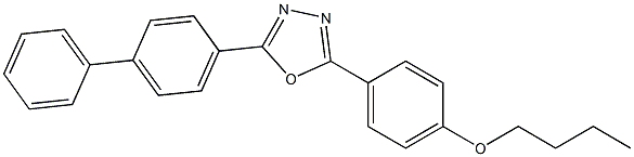 4-[5-(4-Butoxyphenyl)-1,3,4-oxadiazol-2-yl]-1,1'-biphenyl Struktur