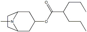 2-Propylpentanoic acid tropan-3-yl ester Struktur