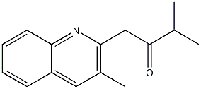 4-(3-Methylquinolin-2-yl)-2-methyl-3-butanone Struktur