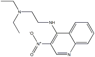 3-Nitro-4-(2-diethylaminoethyl)aminoquinoline Struktur