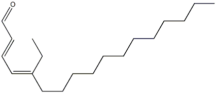 5-Ethyl-2,4-heptadecadienal Struktur