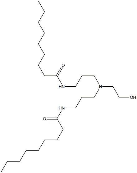 N,N'-[2-Hydroxyethyliminobis(3,1-propanediyl)]bis(nonanamide) Struktur