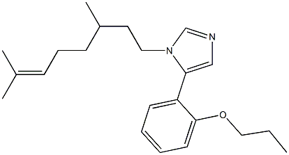 1-(3,7-Dimethyl-6-octenyl)-5-(2-propoxyphenyl)-1H-imidazole Struktur