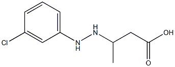 3-[2-(m-Chlorophenyl)hydrazino]butyric acid Struktur