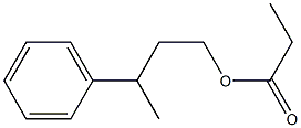 Propanoic acid 3-phenylbutyl ester Struktur