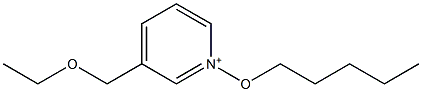 3-(Ethoxymethyl)-1-(pentyloxy)pyridinium Struktur