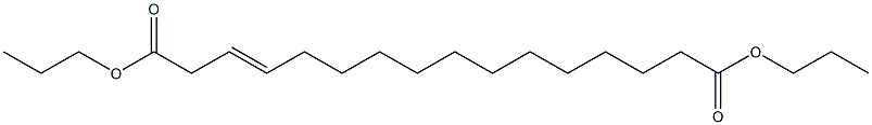 3-Hexadecenedioic acid dipropyl ester Struktur