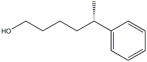 [S,(+)]-5-Phenyl-1-hexanol Struktur