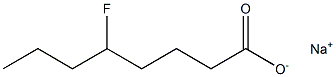 5-Fluorooctanoic acid sodium salt Struktur