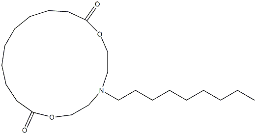 5-Nonyl-5-aza-2,8-dioxacyploheptadecane-1,9-dione Struktur