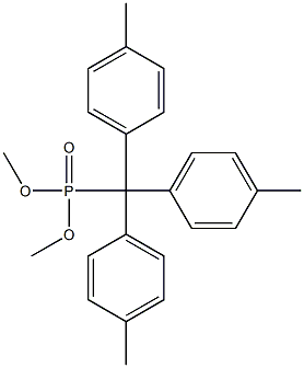 4,4',4''-Trimethyltritylphosphonic acid dimethyl ester Struktur