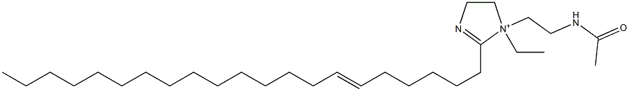 1-[2-(Acetylamino)ethyl]-1-ethyl-2-(6-henicosenyl)-2-imidazoline-1-ium Struktur