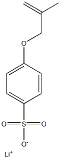 4-Methallyloxybenzenesulfonic acid lithium salt Struktur