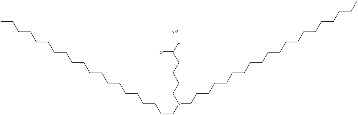 5-(Diicosylamino)valeric acid sodium salt Struktur