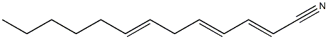 2,4,7-Tridecatrienenitrile Struktur