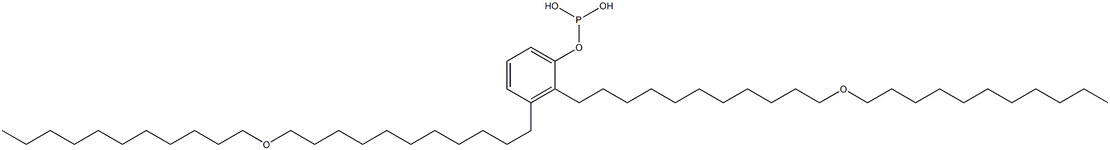 Phosphorous acid bis[11-(undecyloxy)undecyl]phenyl ester Struktur