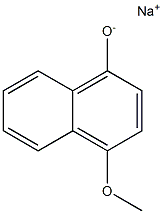 Sodium 4-methoxynaphthalene-1-olate Struktur