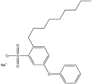 2-Nonyl-5-phenoxybenzenesulfonic acid sodium salt Struktur