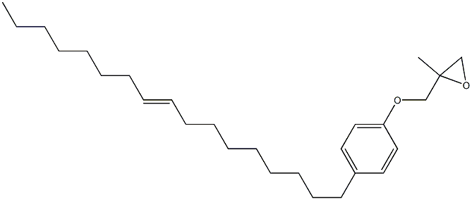 4-(9-Heptadecenyl)phenyl 2-methylglycidyl ether Struktur