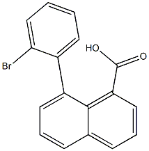 8-(2-Bromophenyl)-1-naphthoic acid Struktur