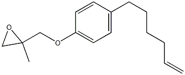 4-(5-Hexenyl)phenyl 2-methylglycidyl ether Struktur