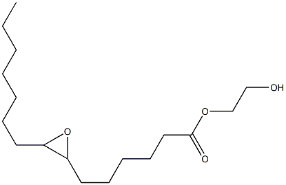 7,8-Epoxypentadecanoic acid 2-hydroxyethyl ester Struktur