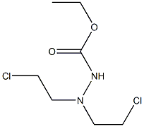 3,3-Bis(2-chloroethyl)carbazic acid ethyl ester Struktur