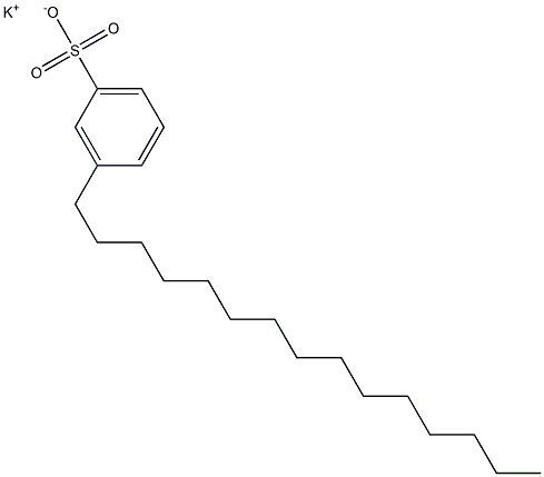 3-Pentadecylbenzenesulfonic acid potassium salt Struktur