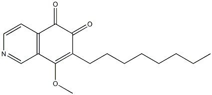 7-Octyl-8-methoxyisoquinoline-5,6-dione Struktur