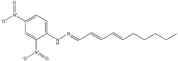 2,4-Decadienal 2,4-dinitrophenyl hydrazone Struktur