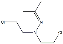 Acetone bis(2-chloroethyl)hydrazone Struktur