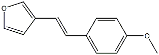 3-(4-Methoxystyryl)furan Struktur