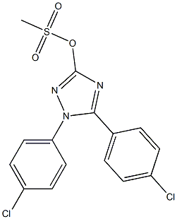 1,5-Bis(4-chlorophenyl)-1H-1,2,4-triazol-3-ol methanesulfonate Struktur