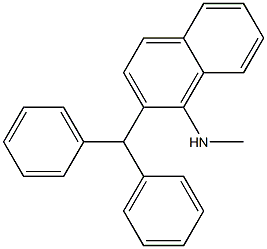 N-Methyl-2-(diphenylmethyl)naphthalen-1-amine Struktur