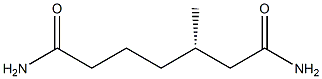 [S,(-)]-3-Methylheptanediamide Struktur