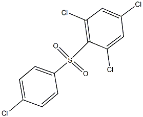 2,4,6-Trichlorophenyl 4-chlorophenyl sulfone Struktur