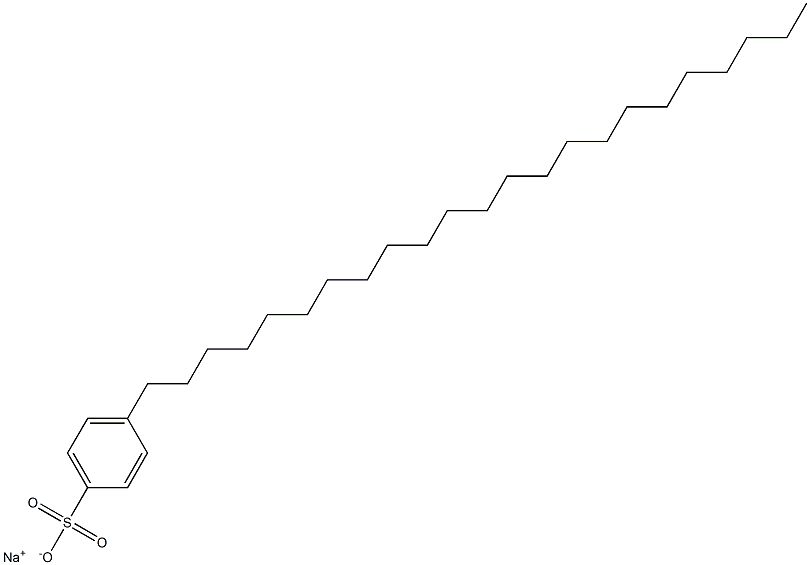 4-Tricosylbenzenesulfonic acid sodium salt Struktur