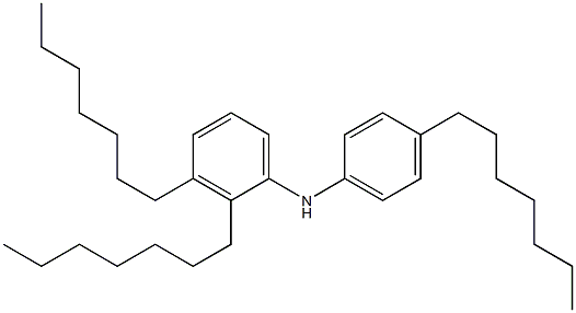 4,2',3'-Triheptyl[iminobisbenzene] Struktur