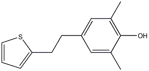 4-[2-(2-Thienyl)ethyl]-2,6-dimethylphenol Struktur