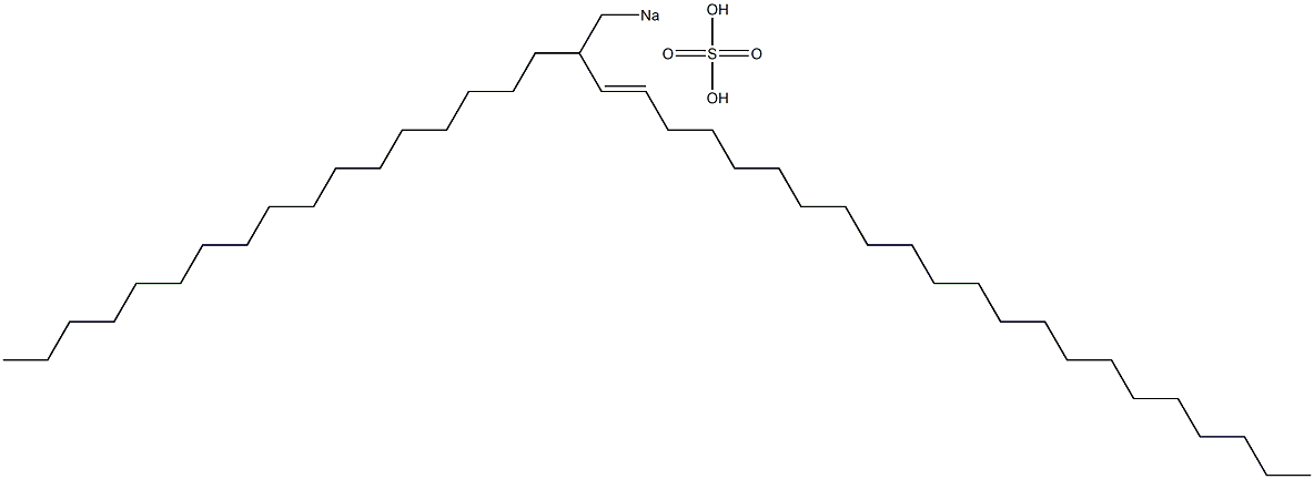 Sulfuric acid 2-heptadecyl-3-tetracosenyl=sodium ester salt Struktur