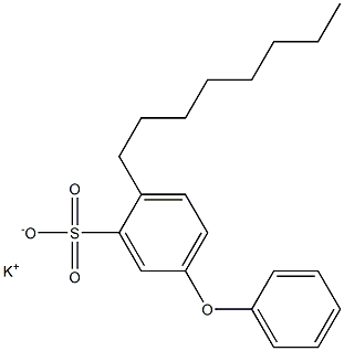 2-Octyl-5-phenoxybenzenesulfonic acid potassium salt Struktur