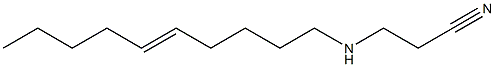 3-(5-Decenylamino)propiononitrile Struktur