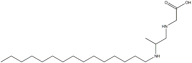 N-[2-(Pentadecylamino)propyl]aminoacetic acid Struktur