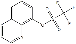 Trifluoromethanesulfonic acid 8-quinolinyl ester Struktur