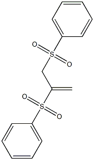 2,3-Bis(phenylsulfonyl)propene Struktur