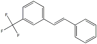 1-(2-Phenylethenyl)-3-(trifluoromethyl)benzene Struktur