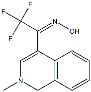 2-Methyl-4-[(E)-1-(hydroxyimino)-2,2,2-trifluoroethyl]-1,2-dihydroisoquinoline Struktur