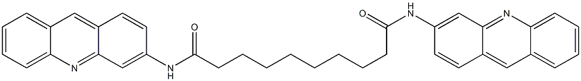 N,N'-Bis(acridin-3-yl)decanediamide Struktur