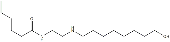 N-[2-[(8-Hydroxyoctyl)amino]ethyl]hexanamide Struktur